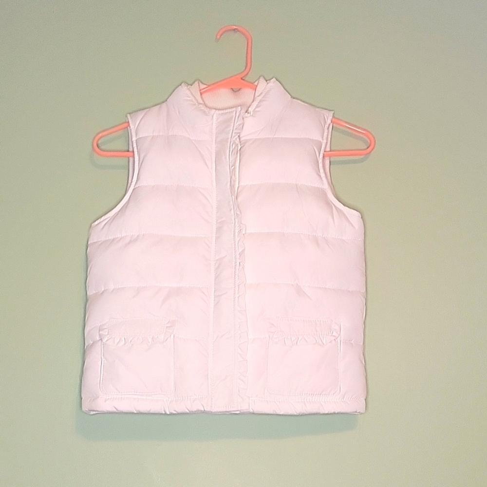 Girls (M) Crazy 8 White Puffer Vest